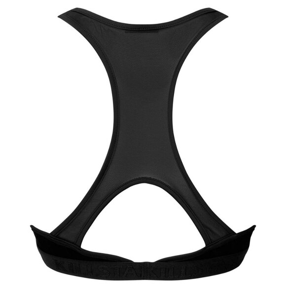 Killstar ✦ Moody Bra & Panty Set ✦ Lace Gothic Cage Straps Triangle Cups M NWT - Picture 9 of 13